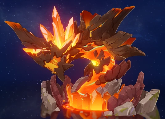Lava Dragon Statue