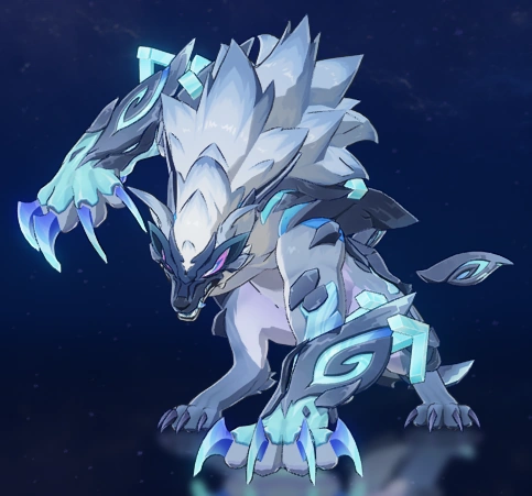 Radiant Glacial Wolf